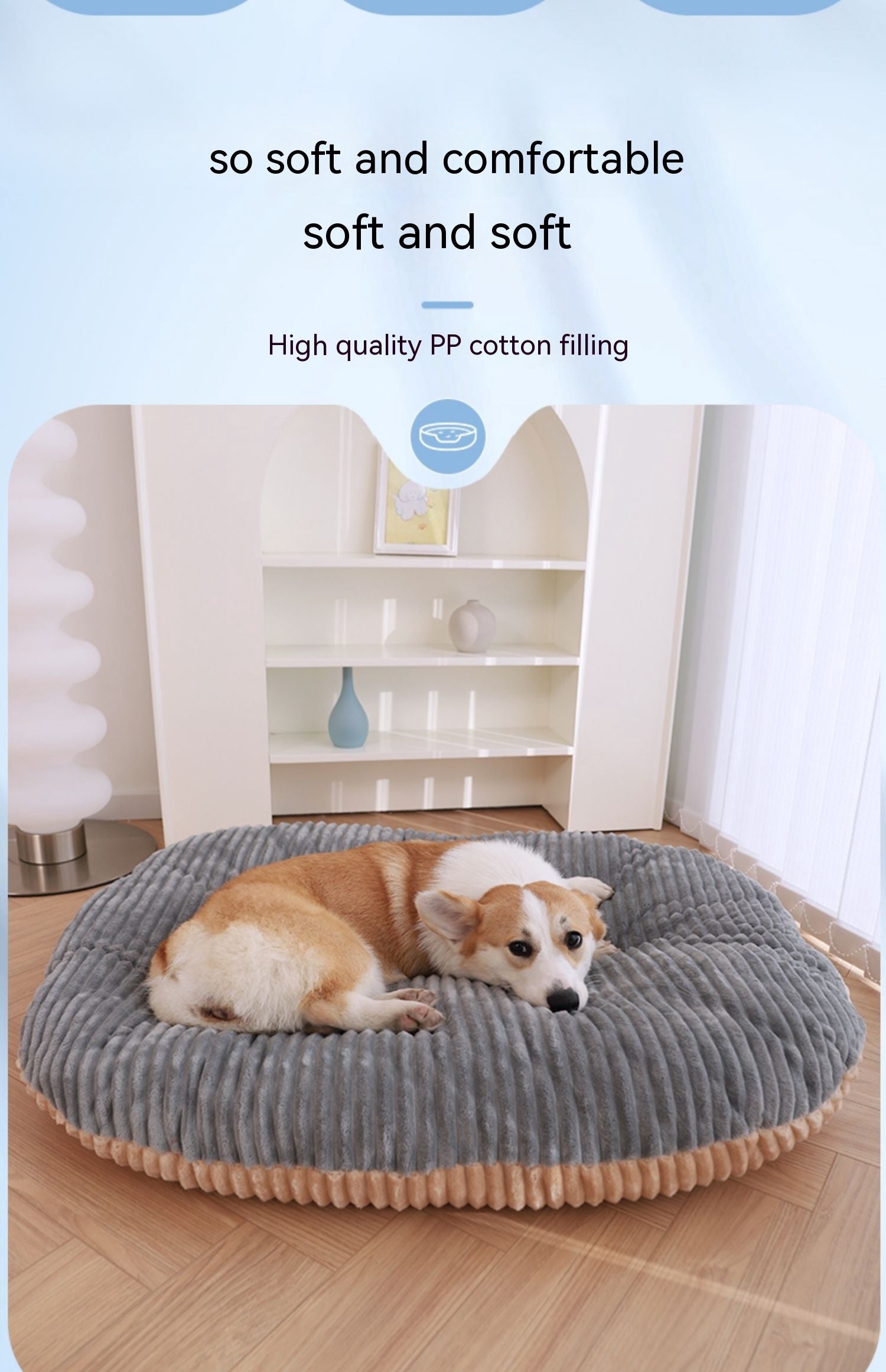 KFX-0409789 Double-Sided Removable & Washable Dog Mattress - Universal Floor Mat for Pets