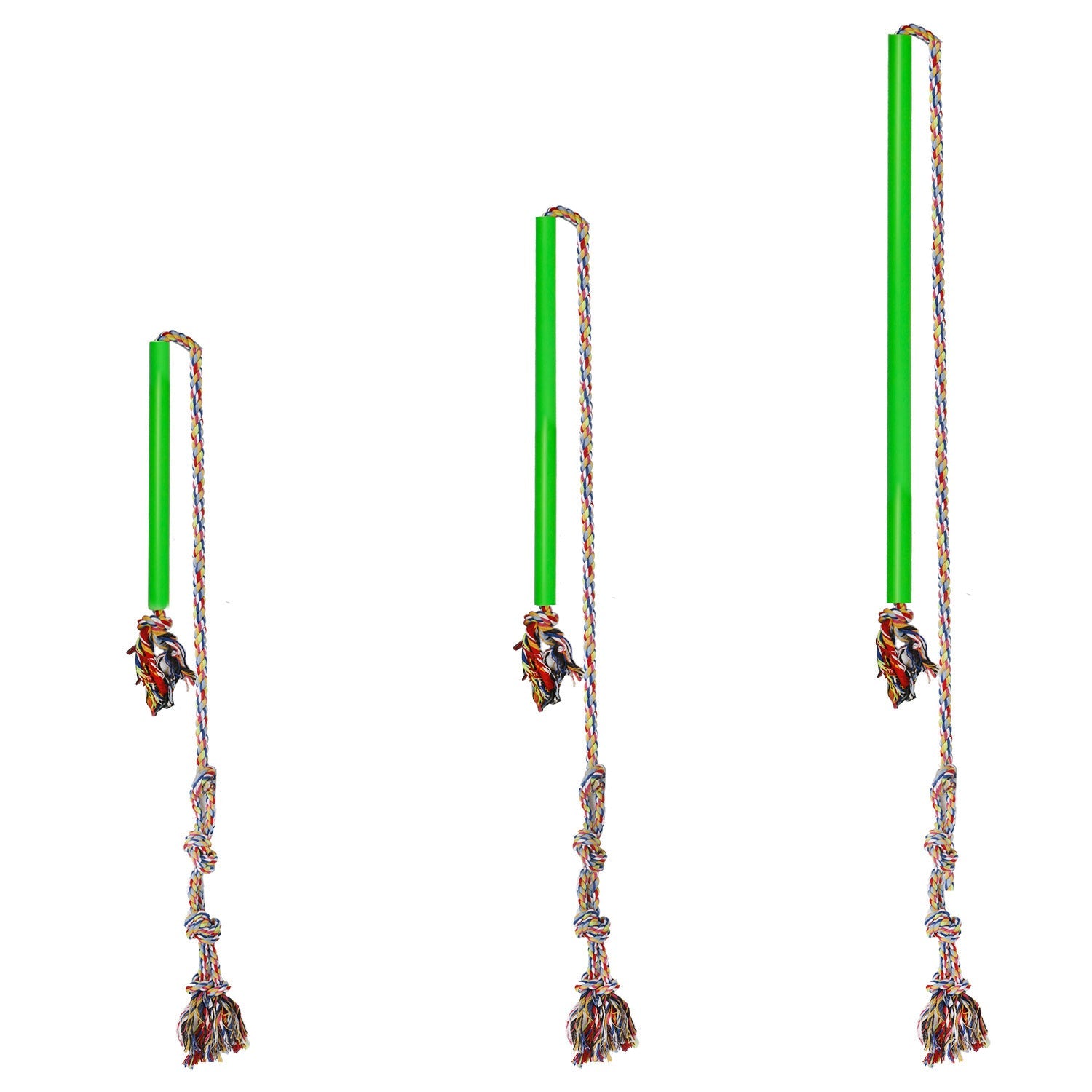 KFX-0410557 Dog Training Pole with Cotton Rope - Available in Small, Medium, and Large Sizes