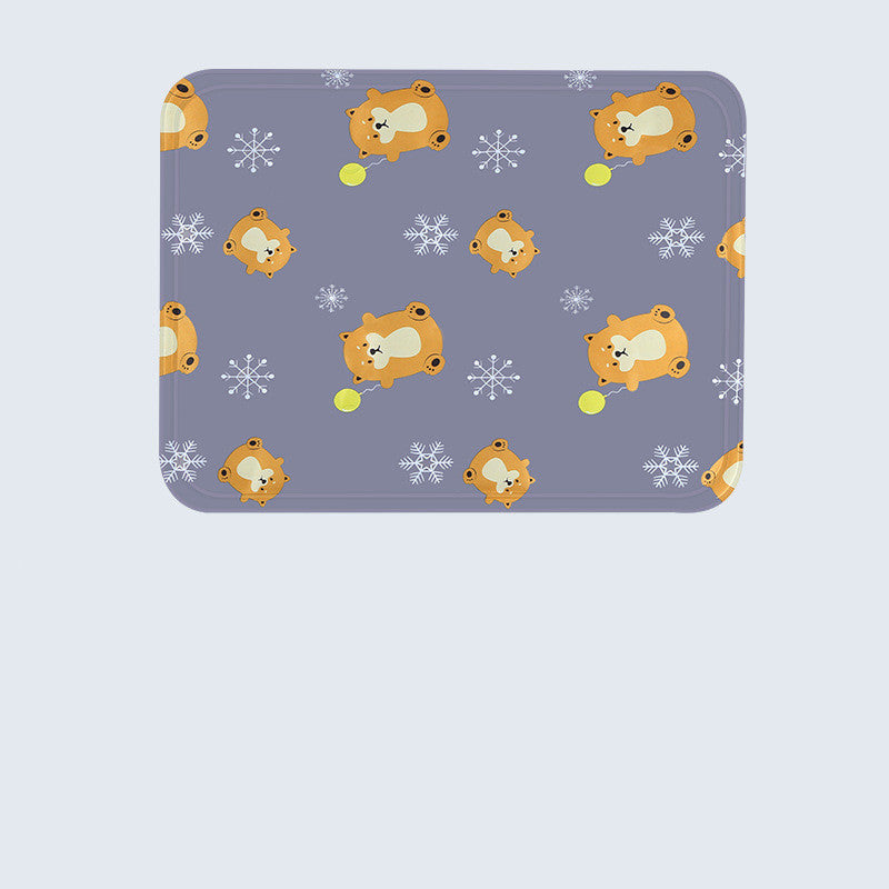 KFX-0411581 Cooling Cat Mat - Cloth Ice Pad for Summer Comfort in Multiple Sizes