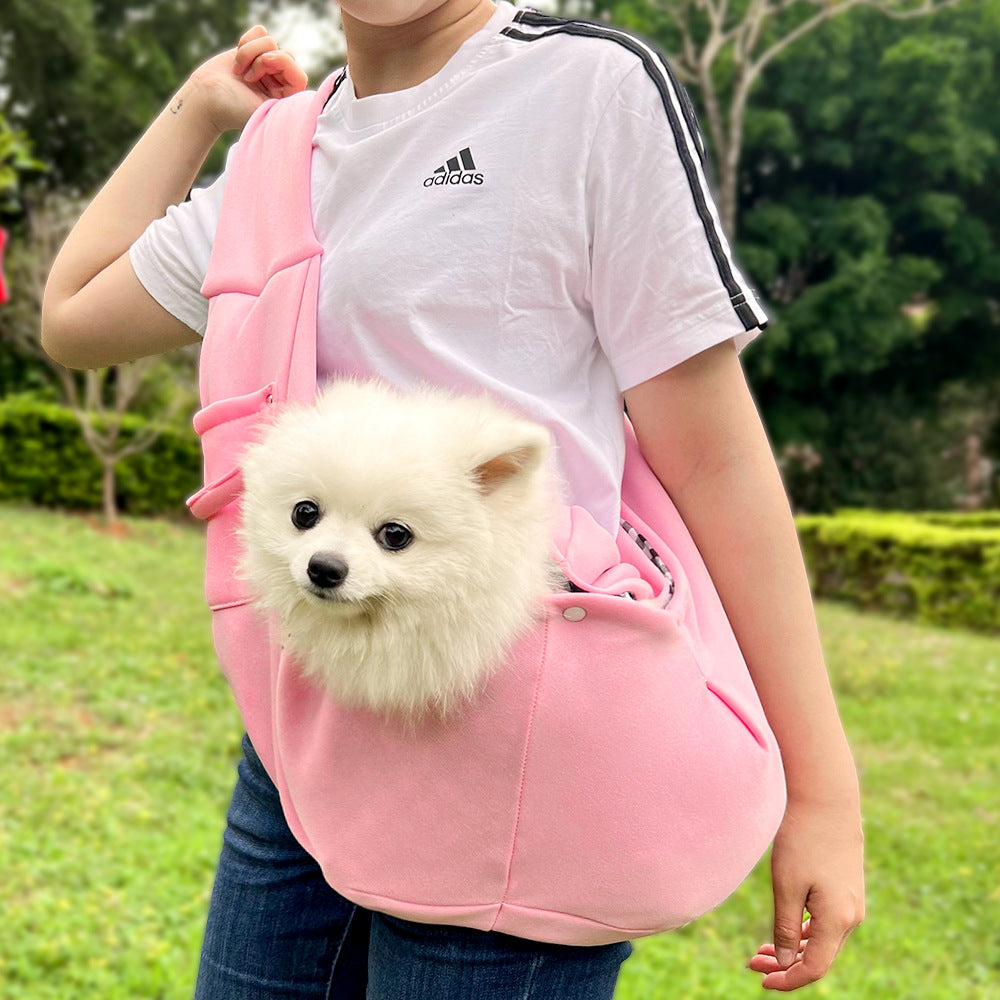 KFX-0412349 Cozy Autumn and Winter Crossbody Pet Bag for Cats and Dogs, Multiple Colors Available