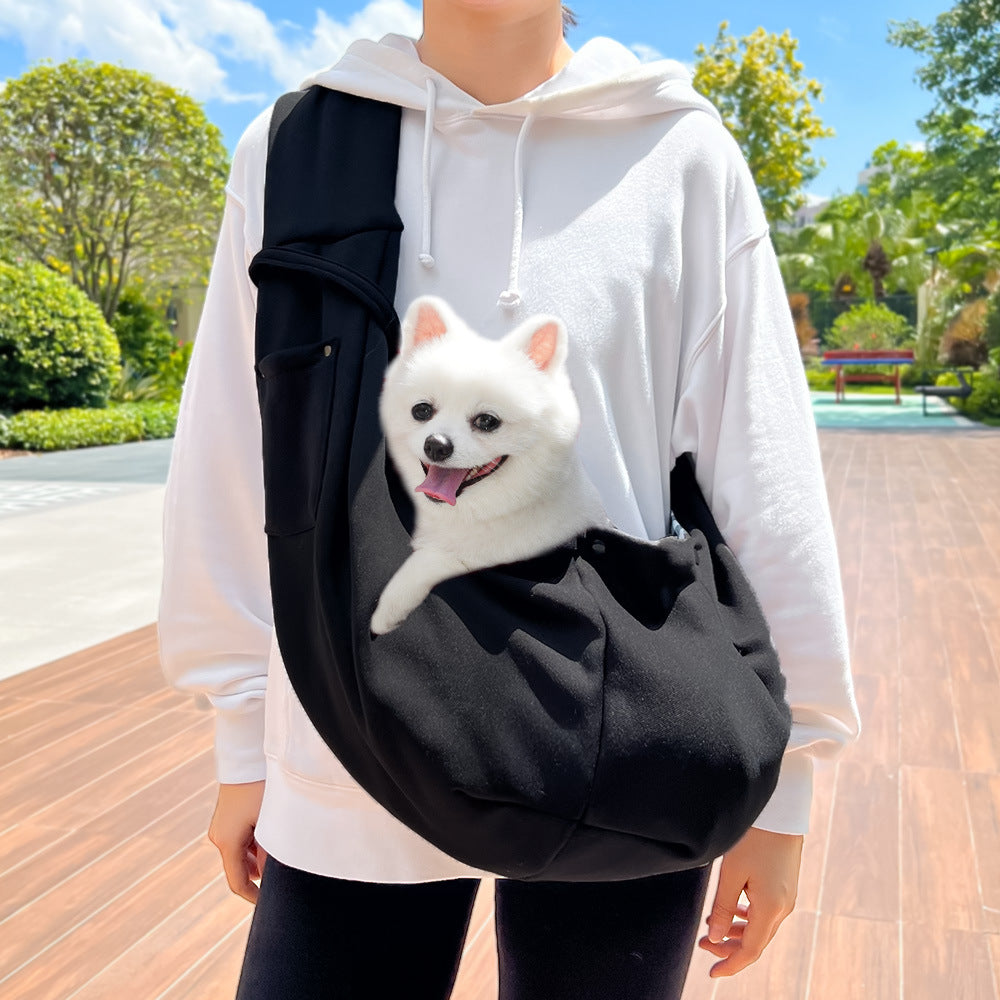 KFX-0412349 Cozy Autumn and Winter Crossbody Pet Bag for Cats and Dogs, Multiple Colors Available