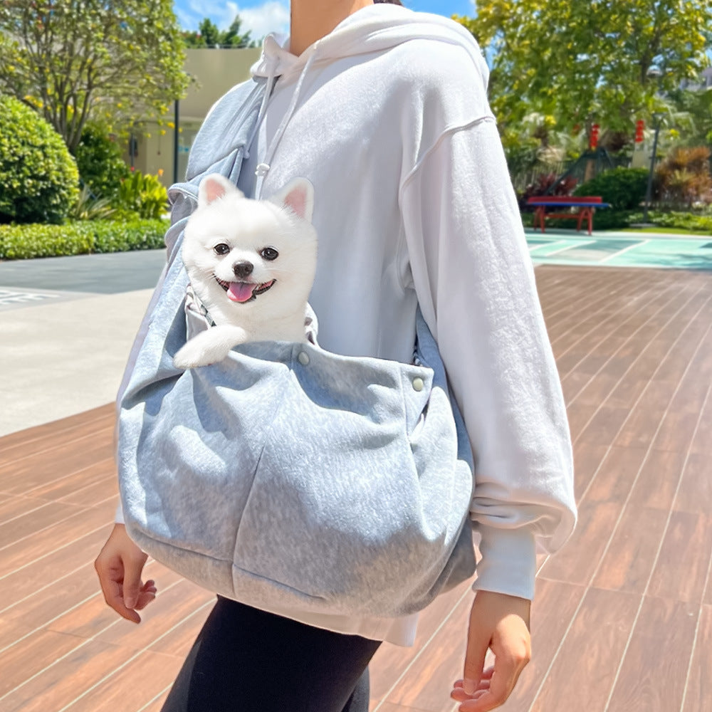 KFX-0412349 Cozy Autumn and Winter Crossbody Pet Bag for Cats and Dogs, Multiple Colors Available