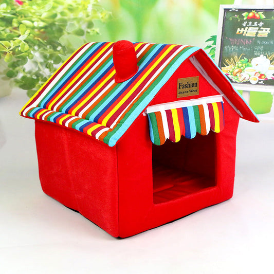 KFX-0413757 Removable and Washable Foldable Pet House Tent for Small and Medium Dogs and Cats