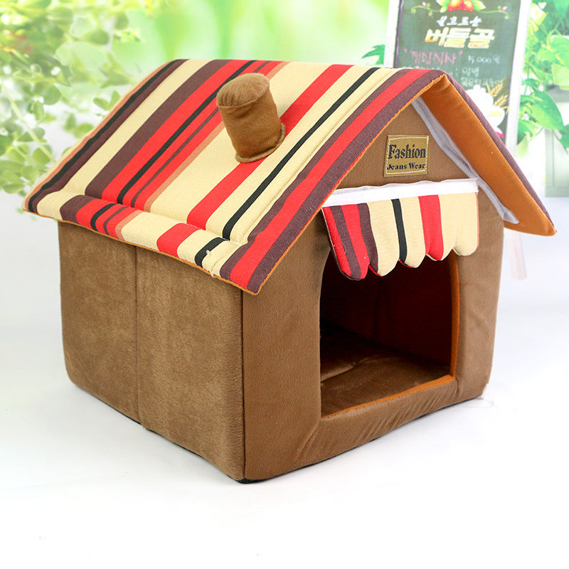 KFX-0413757 Removable and Washable Foldable Pet House Tent for Small and Medium Dogs and Cats