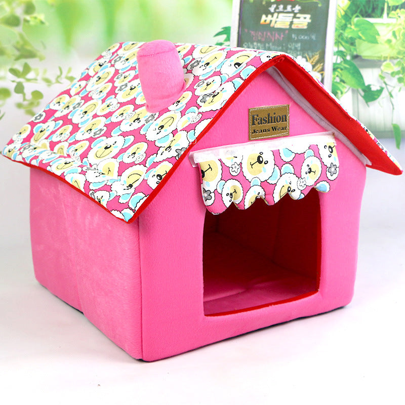 KFX-0413757 Removable and Washable Foldable Pet House Tent for Small and Medium Dogs and Cats