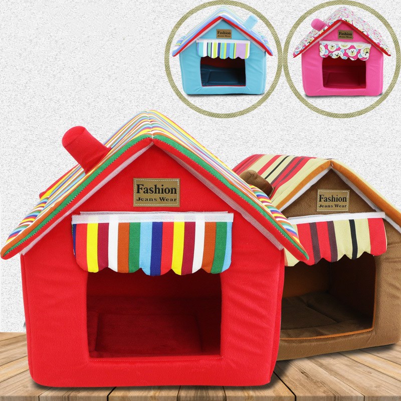 KFX-0413757 Removable and Washable Foldable Pet House Tent for Small and Medium Dogs and Cats
