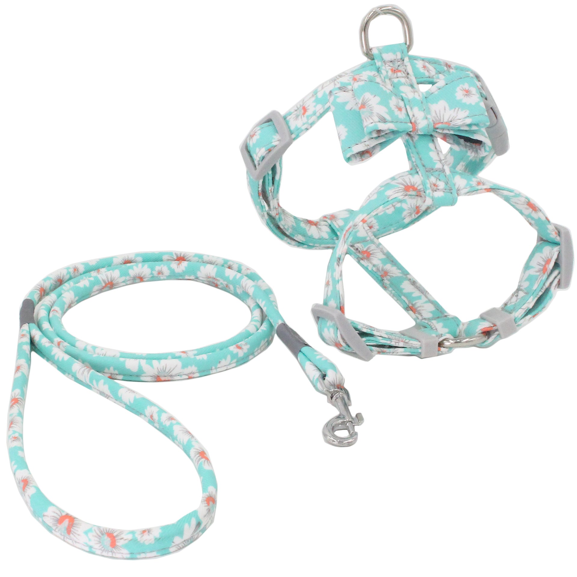 KFX-0415293 Adjustable Polyester Pet Chest Strap Suit for Small to Medium Pets with Zinc Alloy Hardware