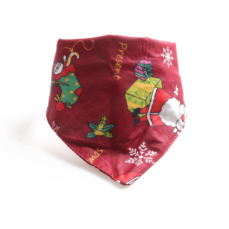 KFX-0416061 Pet Triangle Bandana Scarf Collar Bib - Soft Cloth, Various Colors, Sizes S & M