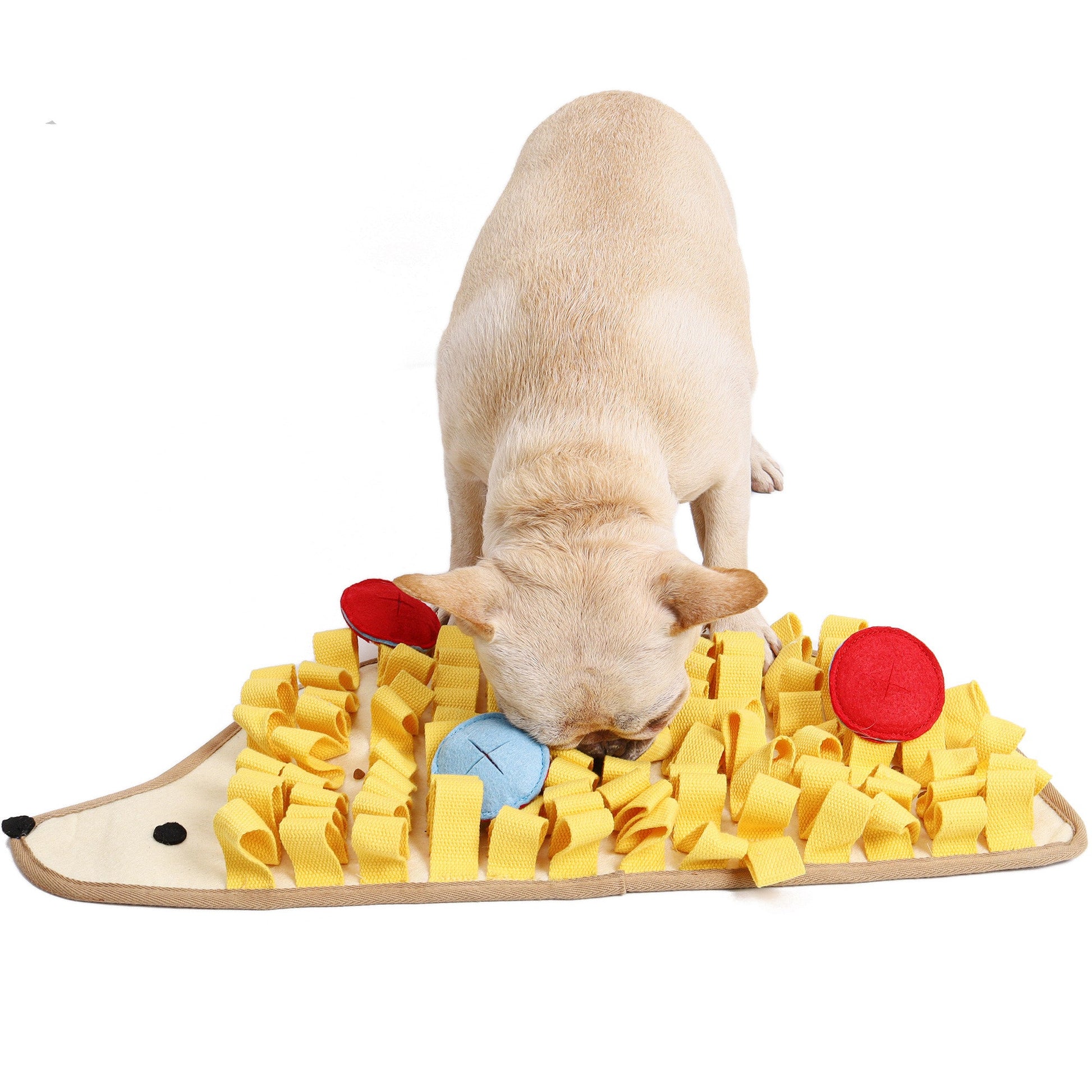 KFX-0417341 Little Hedgehog Dog Sniff Pad Training Blanket - Slow Food Puzzle Mat for Pet Decompression