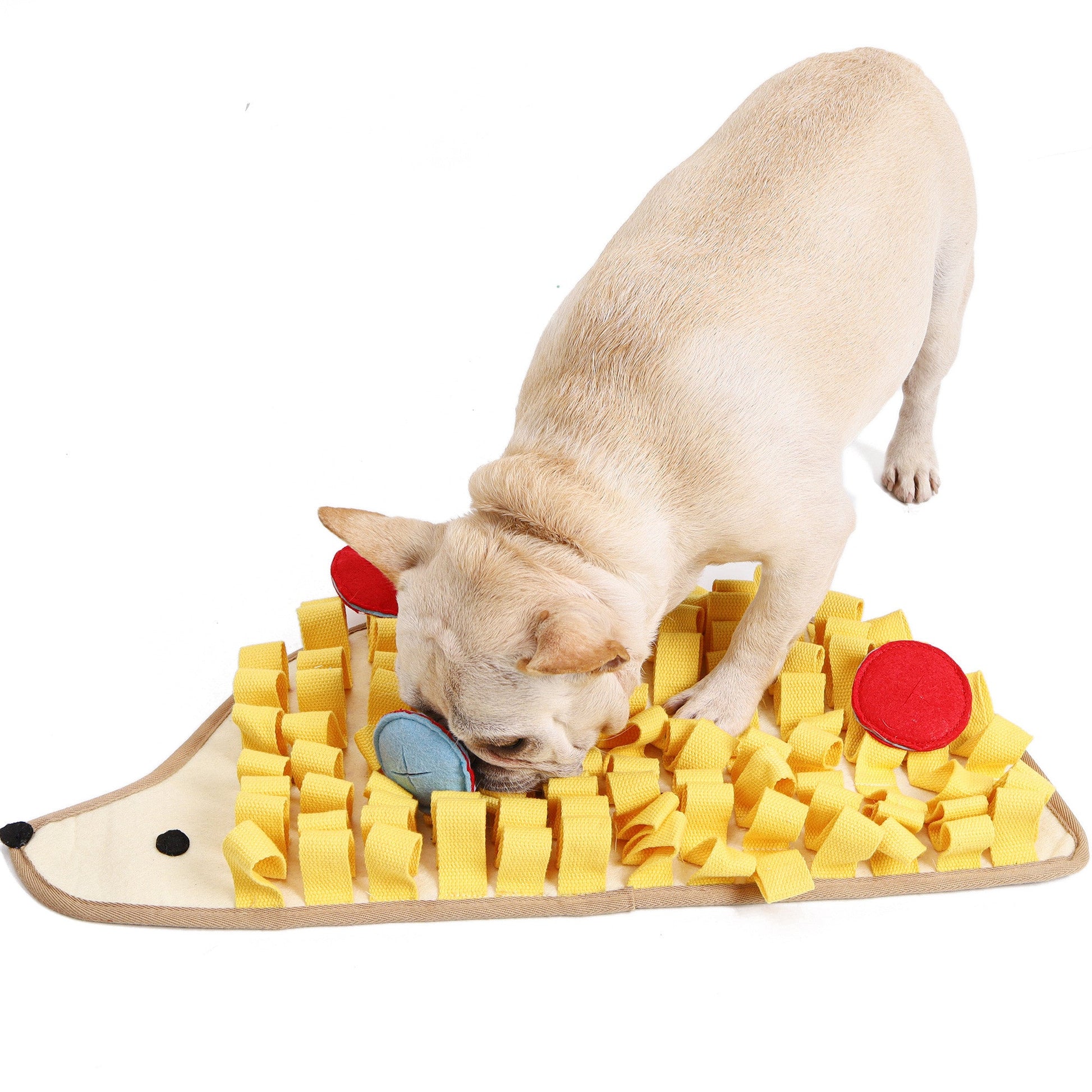 KFX-0417341 Little Hedgehog Dog Sniff Pad Training Blanket - Slow Food Puzzle Mat for Pet Decompression