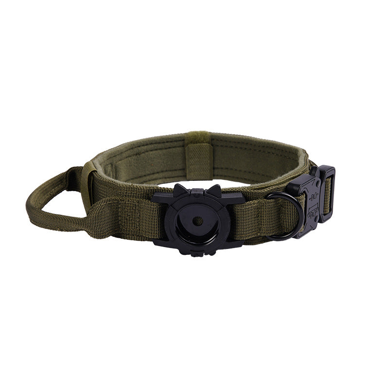 KFX-0417469 Tactical Dog Training Collar Cover - Explosion-Proof Denim in Black, Army Green, and Light Yellow