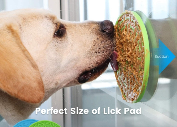 KFX-0419261 Pet Silicone Slow Food Licking Mat with Suction Cups for Dogs - Mess-Free Feeding & Bath Time Convenience