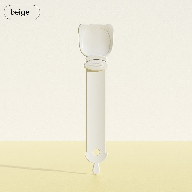 KFX-0421437 Cat Food Dispensing Spoon Squeezer - 27cm, Available in Orange, Green, and Beige