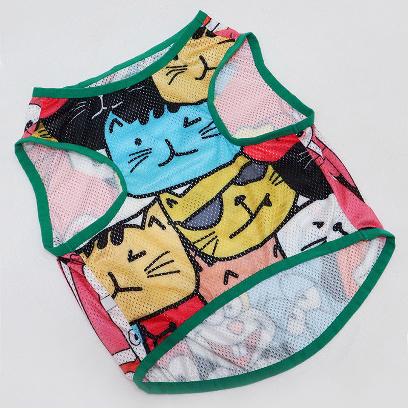 KFX-0421821 Breathable Summer Vest for Bulldogs and Pugs in Various Sizes