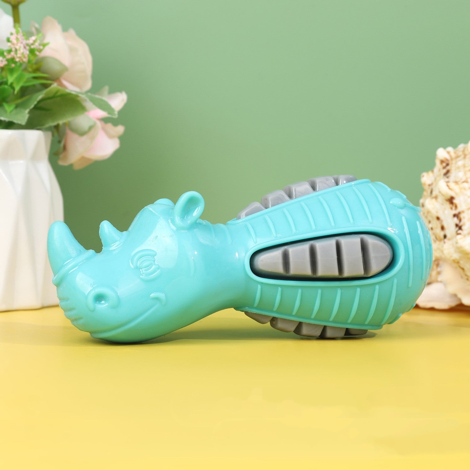 KFX-0422845 Floating Tooth Cleaning Chew Toy for Dental Care - TPR Material, 6.3x6.3x9cm, Available in Red, Blue, Orange, Gray