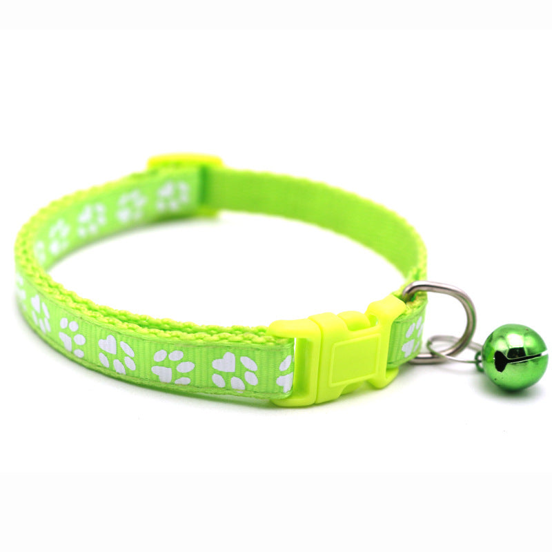 KFX-0423229 Sapphire Blue Pet Collars with Bells and Pendant - Adjustable for Dogs and Cats, Multiple Colors Available