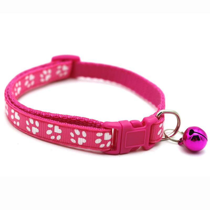 KFX-0423229 Sapphire Blue Pet Collars with Bells and Pendant - Adjustable for Dogs and Cats, Multiple Colors Available