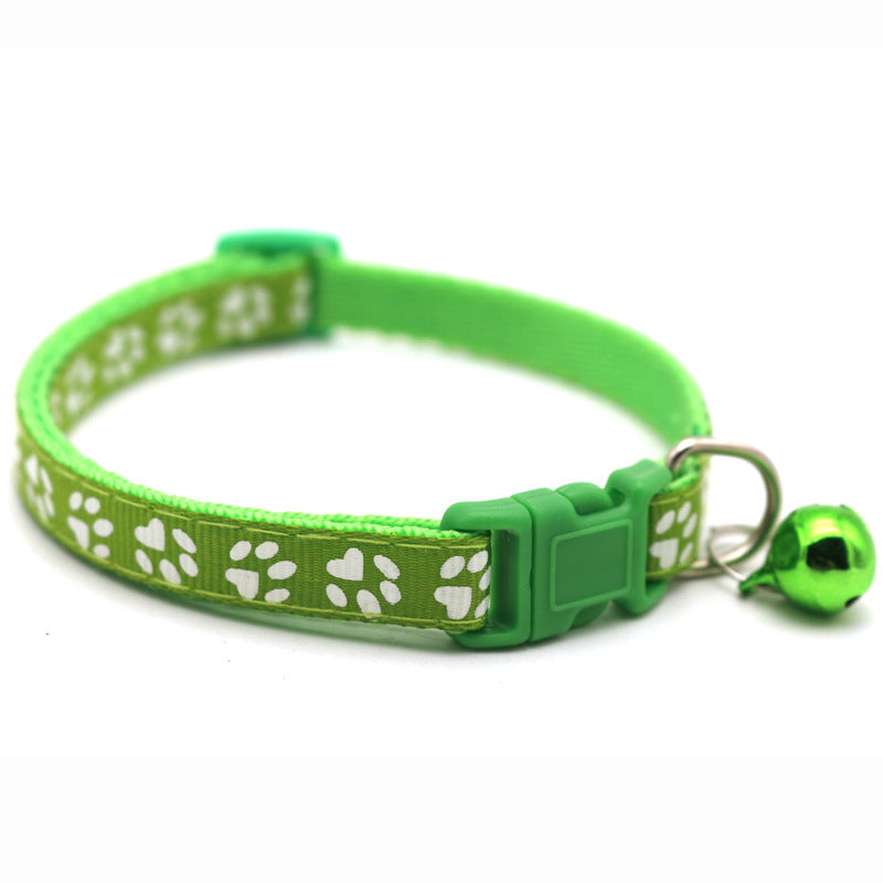 KFX-0423229 Sapphire Blue Pet Collars with Bells and Pendant - Adjustable for Dogs and Cats, Multiple Colors Available