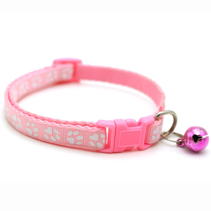 KFX-0423229 Sapphire Blue Pet Collars with Bells and Pendant - Adjustable for Dogs and Cats, Multiple Colors Available