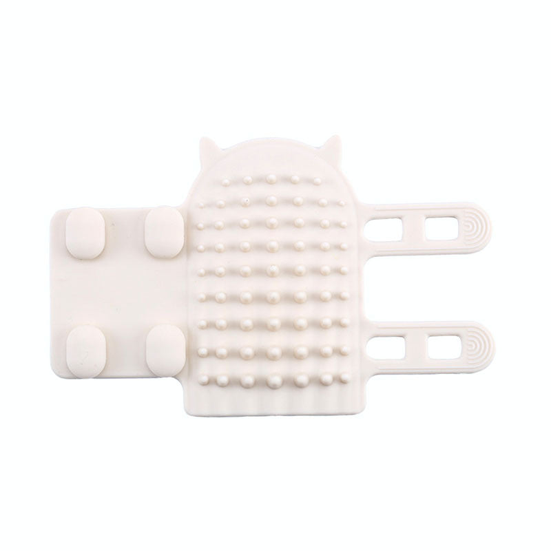 KFX-0426813 Cat Table Leg Silicone Petting Post with Hair Scrubber - Foreskin Green or Milky White