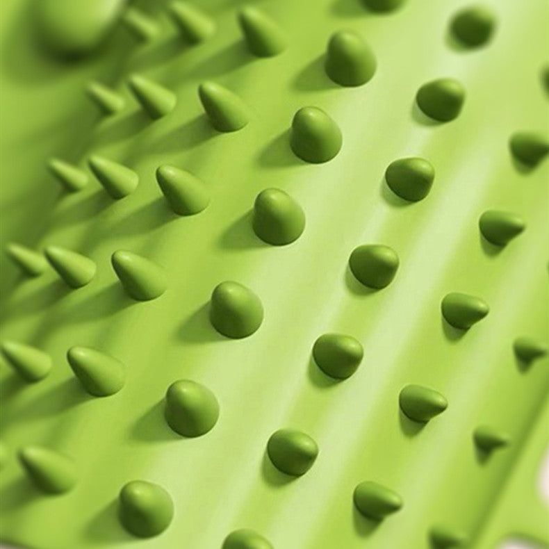 KFX-0426813 Cat Table Leg Silicone Petting Post with Hair Scrubber - Foreskin Green or Milky White