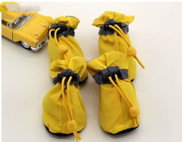 KFX-0427837 Four Seasons Breathable Soft Bottom Dog Shoes - Fleece-Lined & Non-Slip Styles Available