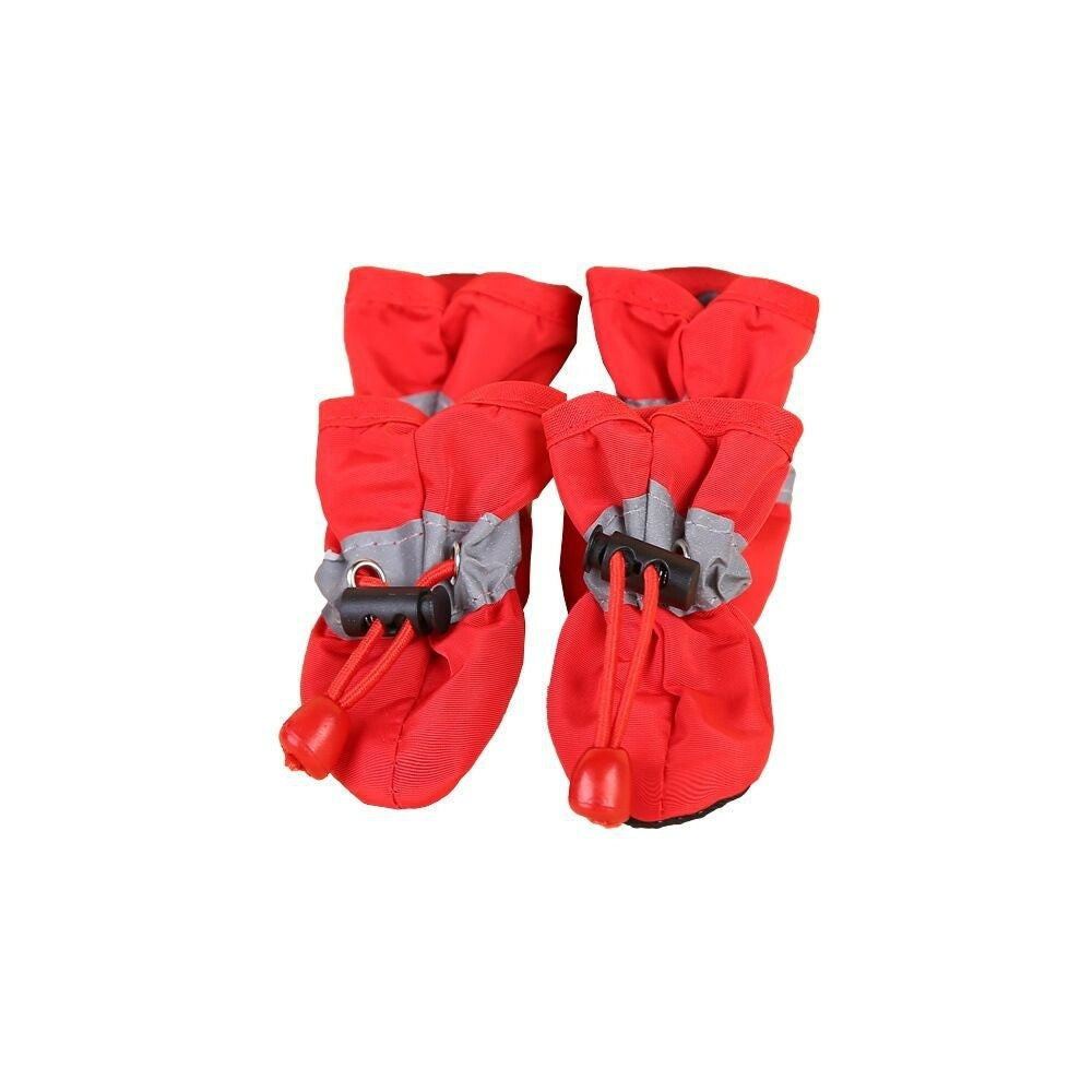 KFX-0427837 Four Seasons Breathable Soft Bottom Dog Shoes - Fleece-Lined & Non-Slip Styles Available