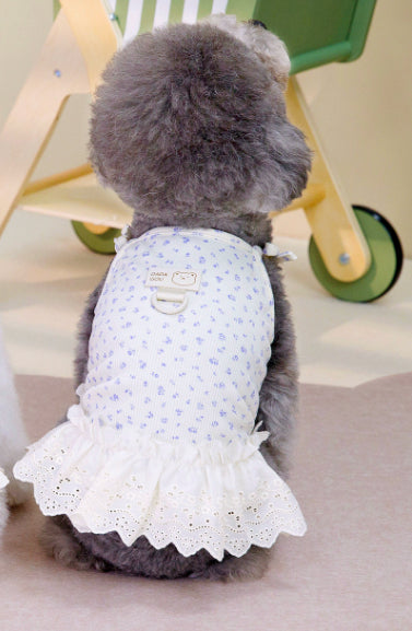 KFX-0428605 Light Purple Cotton Pet Dress for Dogs - Princess Style Available in Multiple Sizes