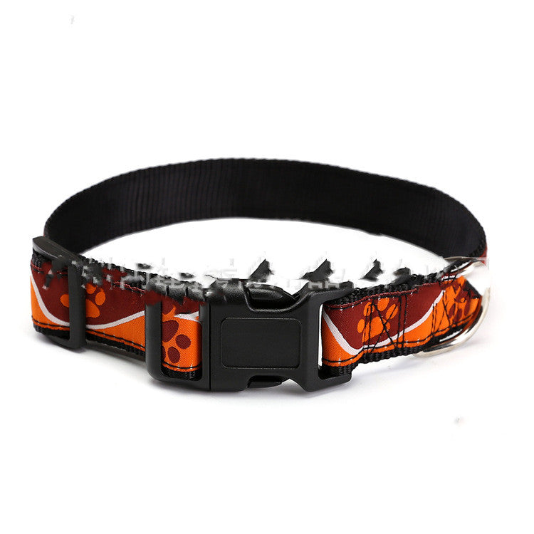 KFX-0428989 Durable Personalized Weaving Mark Pet Collar in Environmental Nylon Webbing