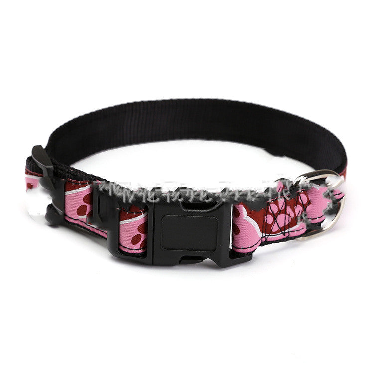 KFX-0428989 Durable Personalized Weaving Mark Pet Collar in Environmental Nylon Webbing