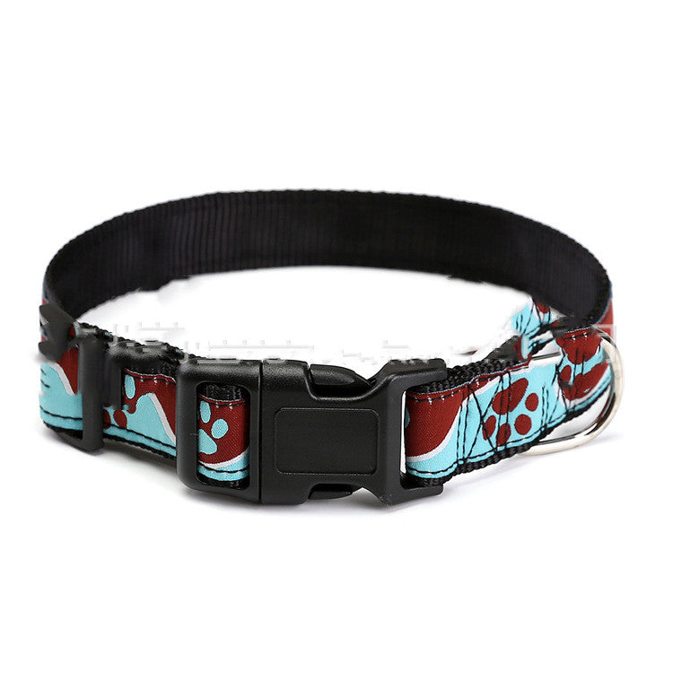 KFX-0428989 Durable Personalized Weaving Mark Pet Collar in Environmental Nylon Webbing