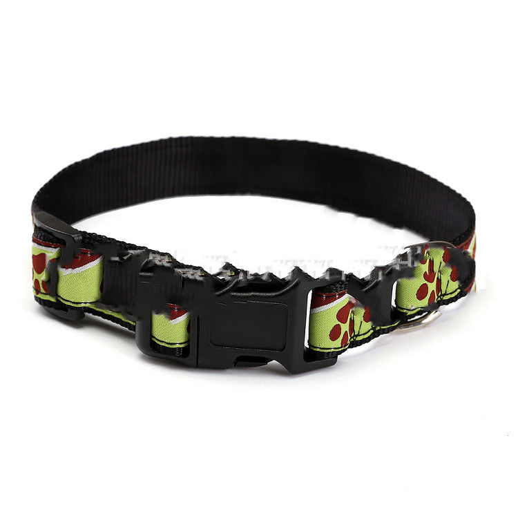 KFX-0428989 Durable Personalized Weaving Mark Pet Collar in Environmental Nylon Webbing