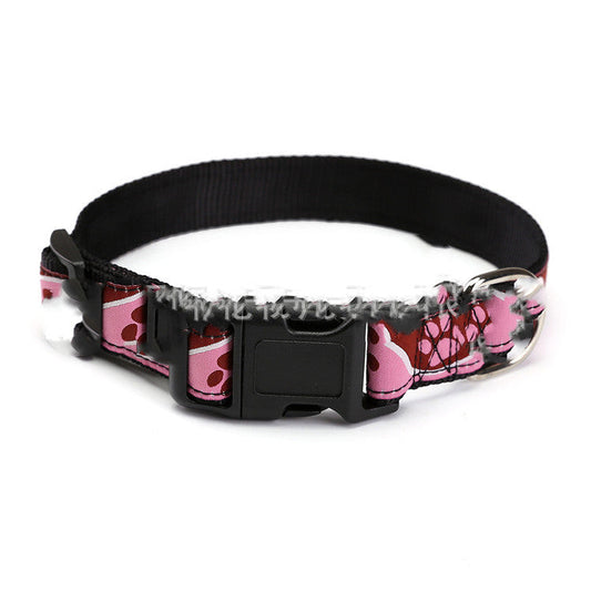 KFX-0428989 Durable Personalized Weaving Mark Pet Collar in Environmental Nylon Webbing