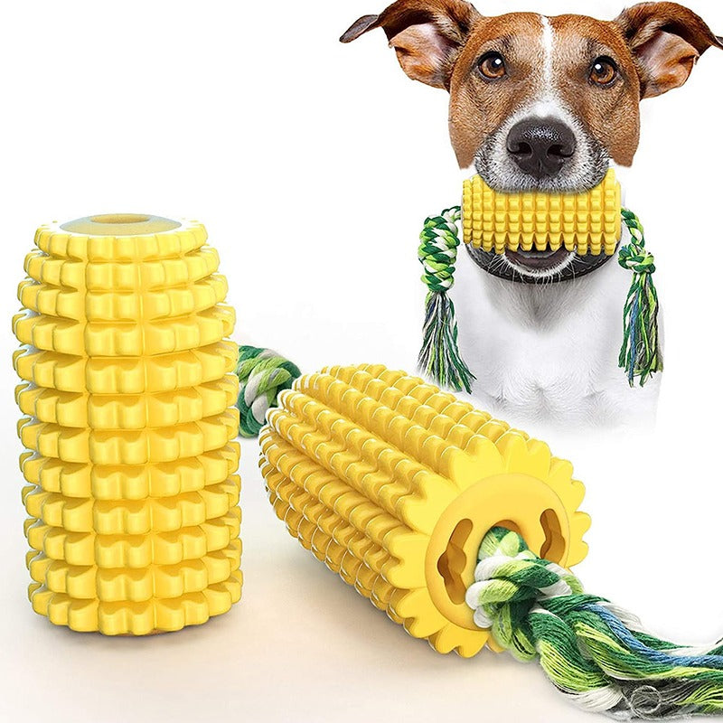 KFX-0429629 Durable Chewy Interactive Dog Toys for Strong Chewers - Corn Cob Design for All Dog Sizes