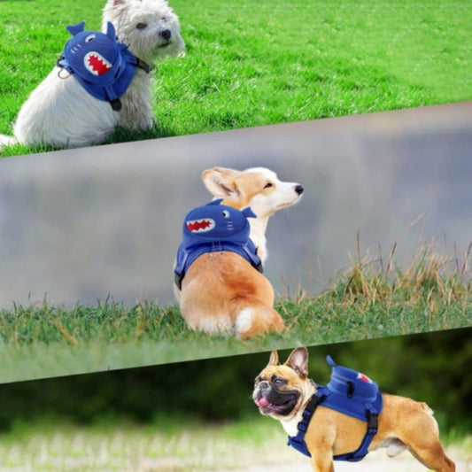 KFX-0430269 Cartoon Dog Breast Strap Backpack for Outdoor Travel - Small, Adjustable, Durable Polyester Design