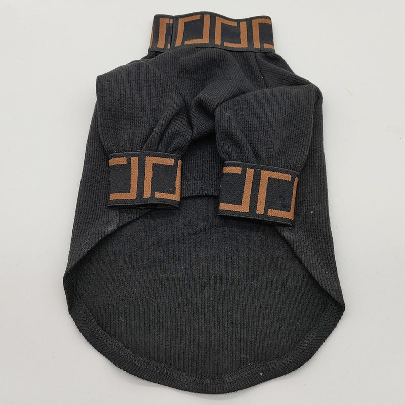 KFX-0431549 Trendy Casual Dog Clothing in Black and White - XS to 3XL Sizes Available