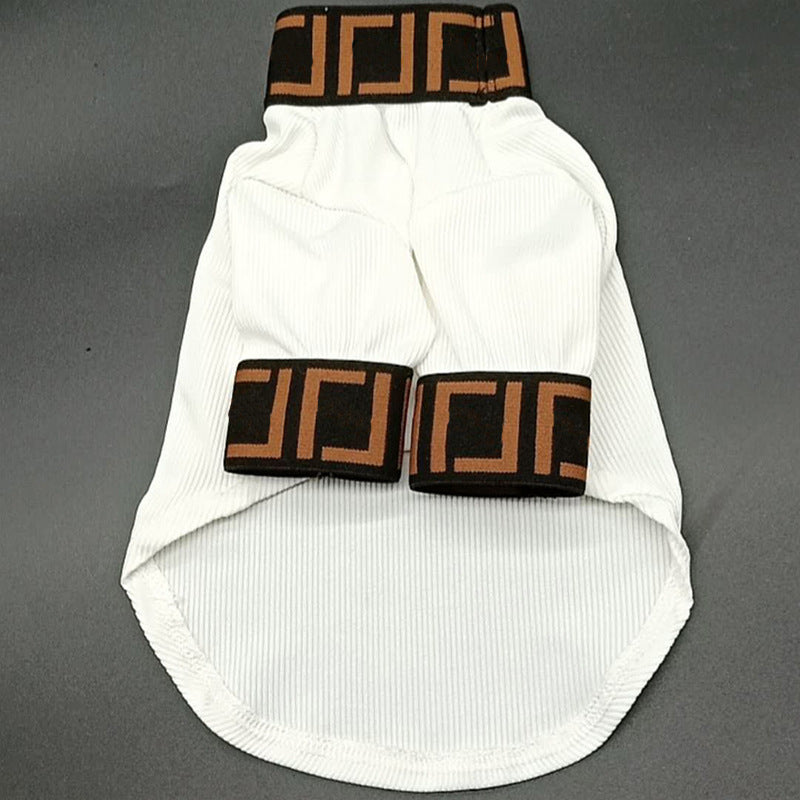 KFX-0431549 Trendy Casual Dog Clothing in Black and White - XS to 3XL Sizes Available