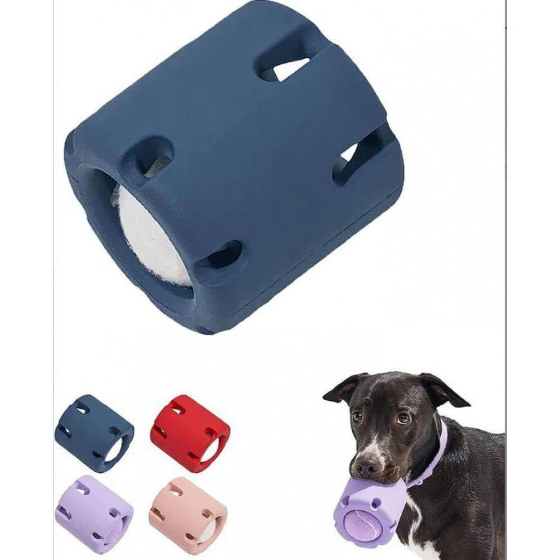 KFX-0431805 Natural Rubber Dog Tennis Cup - Bite-Resistant Pet Toy in Multiple Colors