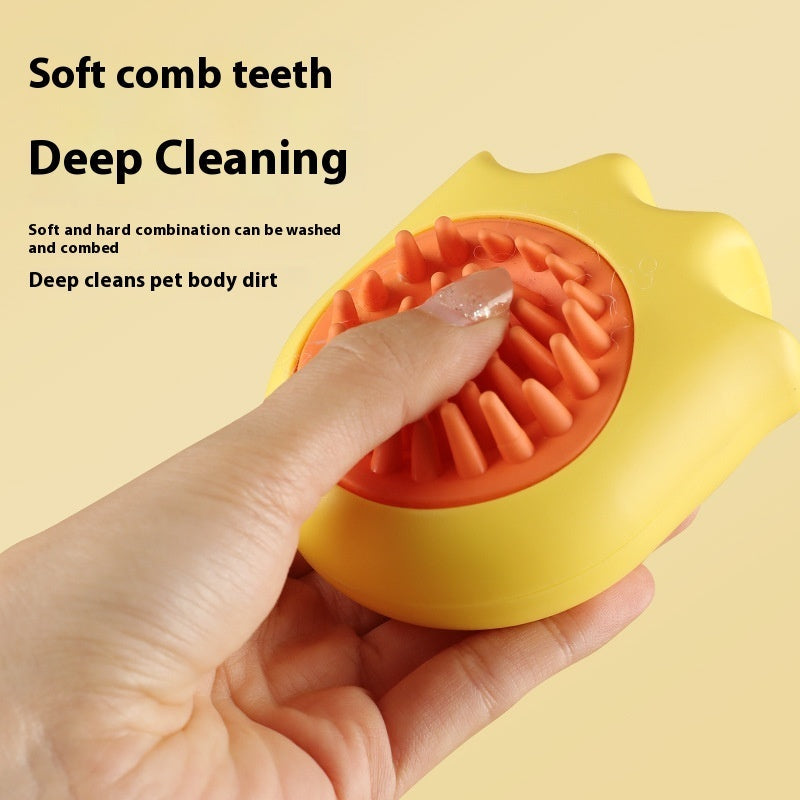 KFX-0438333 Cat and Dog Massage Bath Brush with Soft ABS Material in Three Colors