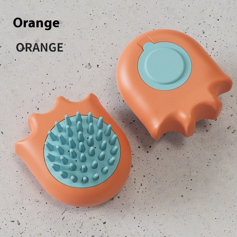 KFX-0438333 Cat and Dog Massage Bath Brush with Soft ABS Material in Three Colors