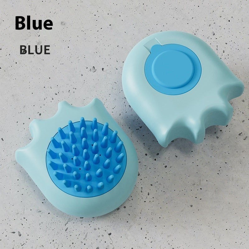 KFX-0438333 Cat and Dog Massage Bath Brush with Soft ABS Material in Three Colors