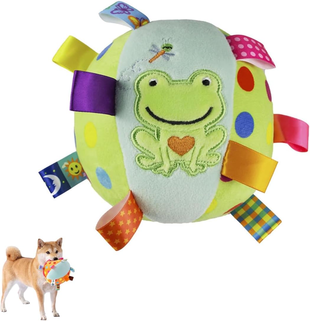 KFX-0439997 Interactive Dog Toy with Built-in Chimes and Squeaky Balls for Endless Fun