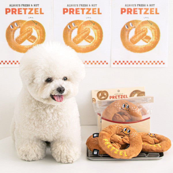 KFX-0444733 Cotton Bread Doughnut Pet Toy with Sniffing Sound for Dogs