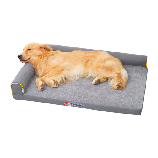 KFX-0446525 Chenille Dog Bed Sleeping Pad - Removable and Washable Pet Nest, Available in Multiple Sizes