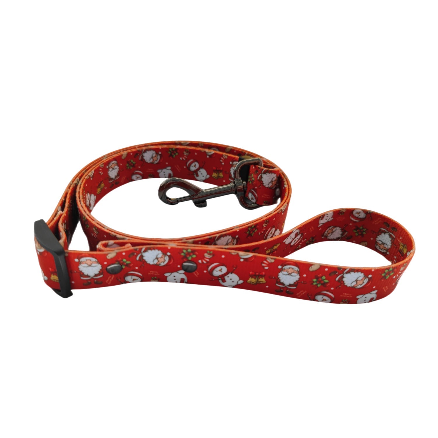 KFX-0447549 Christmas Themed Dog Leash and Harness Set in Red and Green