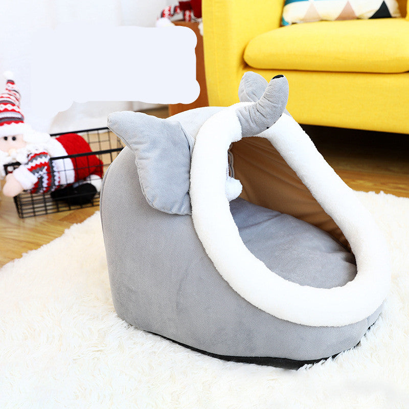 KFX-0448317 Cozy Christmas Cat Nest - Available in Red, Green, and Fun Designs
