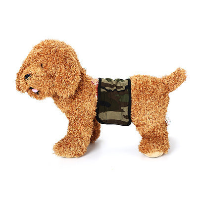 KFX-0449085 Pet Cotton Cloth Sanitary Belt for Dogs - Menstrual Pants, Adjustable Sizes 8-16