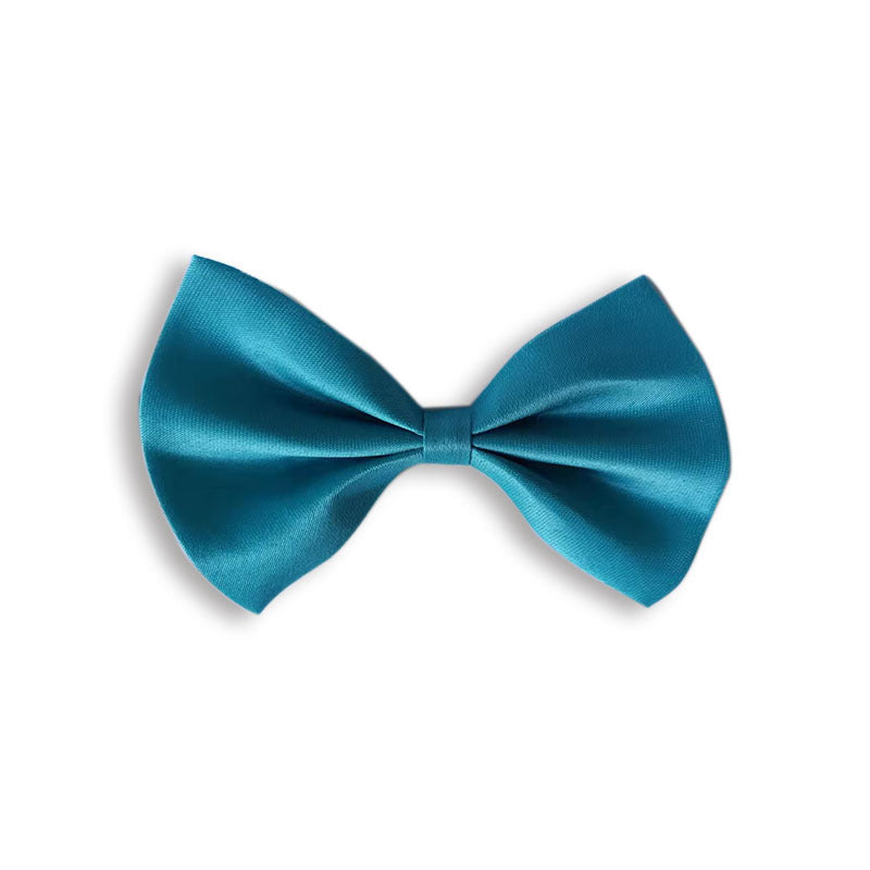 KFX-0450493 Solid Color Bow Pet Collar – Adjustable Neck 34-44cm, Multiple Colors Available