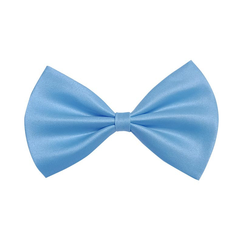 KFX-0450493 Solid Color Bow Pet Collar – Adjustable Neck 34-44cm, Multiple Colors Available
