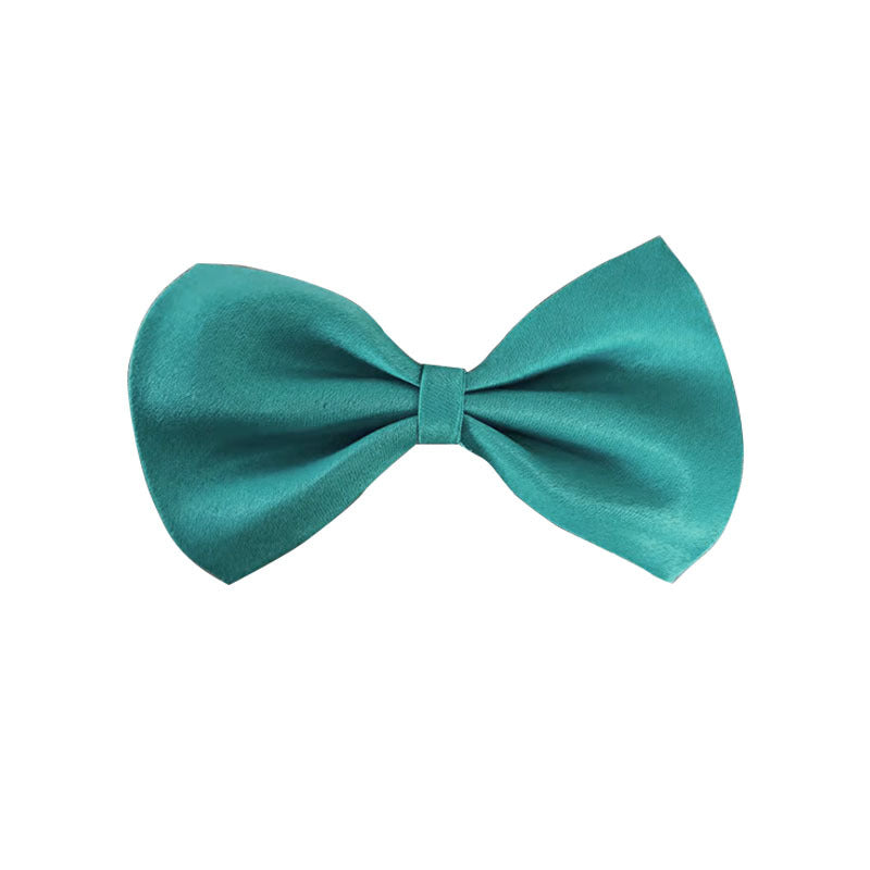 KFX-0450493 Solid Color Bow Pet Collar – Adjustable Neck 34-44cm, Multiple Colors Available